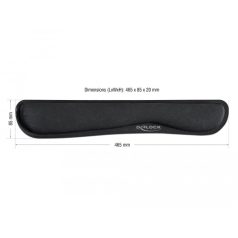 Delock Fekete csuklótámasz billentyuzethez vagy laptophoz