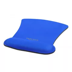   Delock Ergonomikus egér pad csuklótámasszal kék 255 x 207 mm