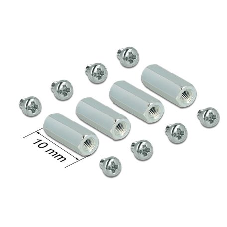 Delock Szerelőkészlet M2.5 távtartó hatszög belső/belső 10 mm-es Raspberry Pi-hez