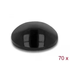 Delock Gumi alátét öntapadós 8 x 3 mm 70 db. fekete