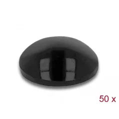 Delock Gumi alátét öntapadós 10 x 3 mm 50 db. fekete
