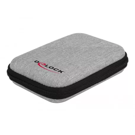 Delock 2.5” SSD-k, akár 12 x 8 x 2 cm méretű külső házak vagy merev lemezekhez védő táska