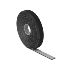   Delock Hurkolható rögzítok, 5 m x 13 mm (H x Sz) tekercs, fekete