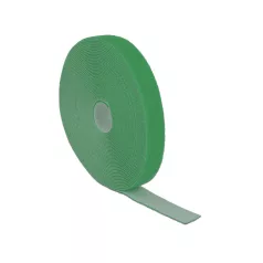   Delock Hurkolható rögzítok, 10 m x 20 mm (H x Sz) tekercs, zöld