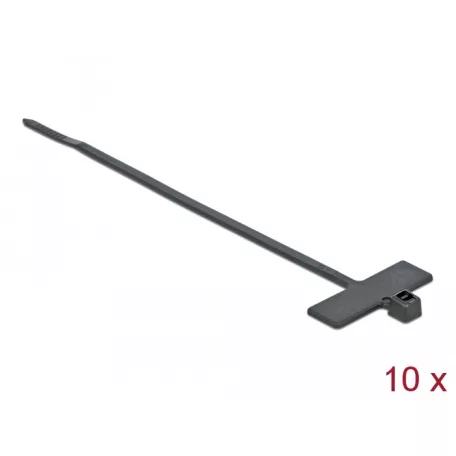 Delock Kábelkötöző címkével Hx 100 x Sz 2,5 mm, 10 darab fekete
