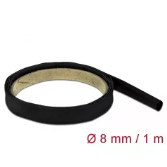 Delock Fekete zsugorcső 1 m x 8 mm