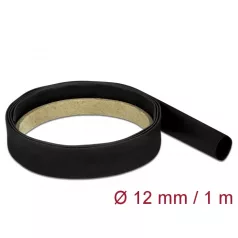 Delock Fekete zsugorcső 1 m x 12 mm