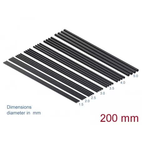 Delock A hőre zsugorodó csőkészlet 28 db.-os, 200 mm hosszú és fekete színű