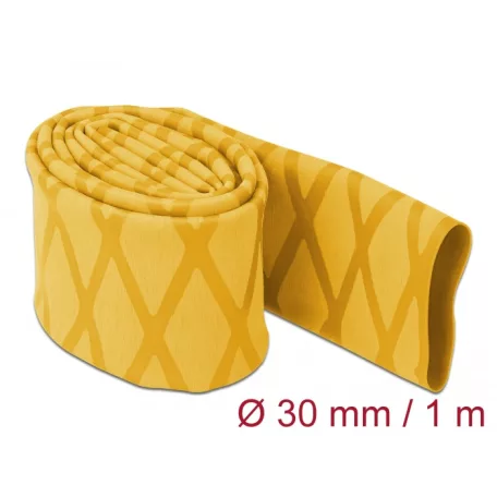 Delock Zsugorcső X-mintás nem csúszós 1 m x 30 mm sárga