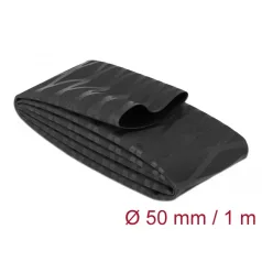 Delock Zsugorcső X-mintás nem csúszós 1 m x 50 mm fekete
