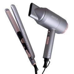   Jocca hajszárító 2200W-os DC motorral + 45W-os hajvasaló készlet