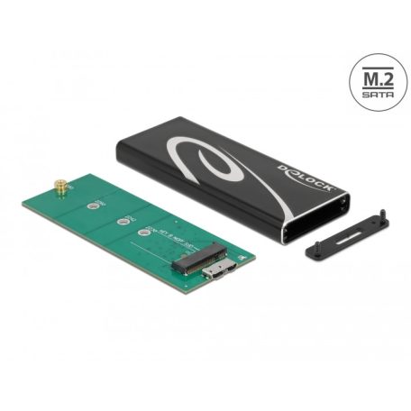 Delock Külső ház SuperSpeed USB B-kulcs M.2 SATA SSD-hez