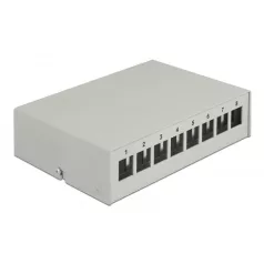 Delock Szürke 8 portos Keystone próbapanel