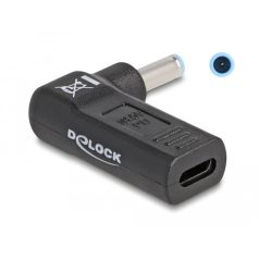 Delock Laptop töltőkábel adapter USB Type-C  anya - HP 4,5 x 3,0 mm apa 90  ...