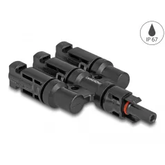 Delock DL4 napkonnektorok 1 x anya - 3 x apa