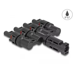 Delock DL4 napkonnektorok 1 x apa - 4 x anya