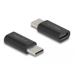   Delock Adapter SuperSpeed USB 10 Gb/s (USB 3.2 Gen 2) USB Type-C dugasz-alj portkímélővel fekete
