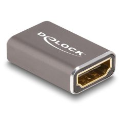 Delock HDMI adapter anya - anya 8K 60 Hz szürke fém
