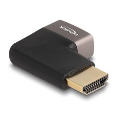   Delock HDMI adapter apa - anya 90° jobbra hajlítva 8K 60 Hz szürke fém