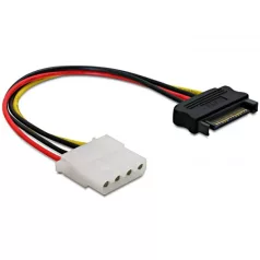   Delock 15 tűs SATA (apa) - 4 tűs Molex (anya) 12 cm-es hálózati adapter