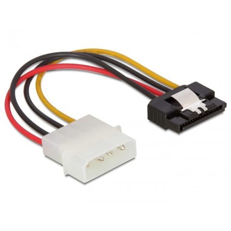 Delock SATA HDD (apa, fém kapoccsal)   4 tűs Molex (apa, egyenes) hálózati ...