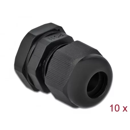 Delock PG11 tömszelence 10 db. fekete
