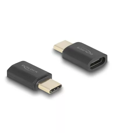 Delock USB Adapter 40 Gbps USB Type-C™ PD 3.1 240 W csatlakozódugóval - csatlakozóhüvellyel, portkímélővel 8K 60 Hz
