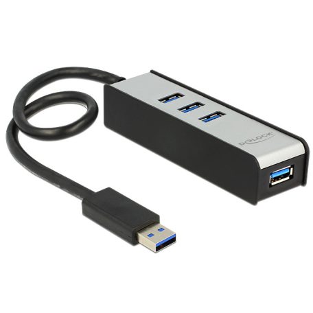 Delock USB 3.0 külső elosztó, 4 portos