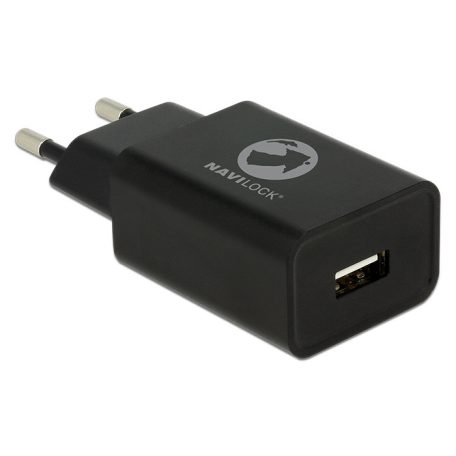Navilock töltő 1 x USB Type-A 5 V 2,4 A fekete színben