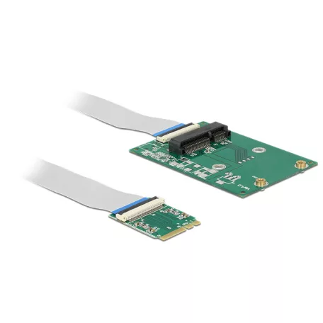 Delock Átalakító, M.2 aljzat A+E nyílással, csatlakozódugó > 1 x Mini PCIe-nyílás fél méretben