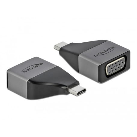 Delock USB Type-C™ adapter VGA (DP Alt Mode) 1080p – kompakt kialakítású