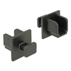   Delock Porvédő USB 3.0 B típusú kimenethez fogantyúval 10 db fekete