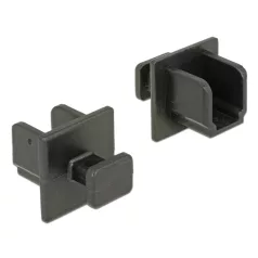  Delock Porvédő USB 3.0 B típusú kimenethez fogantyúval 10 db fekete