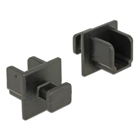 Delock Porvédő USB 3.0 B típusú kimenethez fogantyúval 10 db fekete