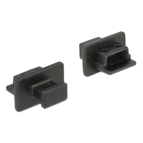 Delock Porvédo USB 2.0 Mini-B típusú kimenethez fogantyúval 10 db fekete