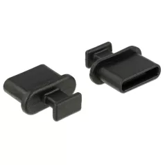   Delock Porvédo USB-C típusú kimenethez fogantyúval 10 db fekete