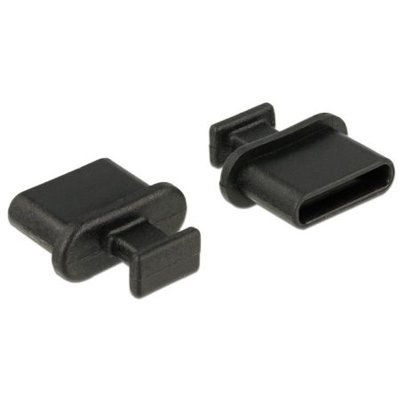 Delock Porvédo USB-C típusú kimenethez fogantyúval 10 db fekete