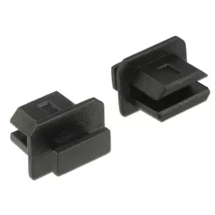   Delock Porvédő mini Displayport típusú kimenethez fogantyúval 10 db fekete