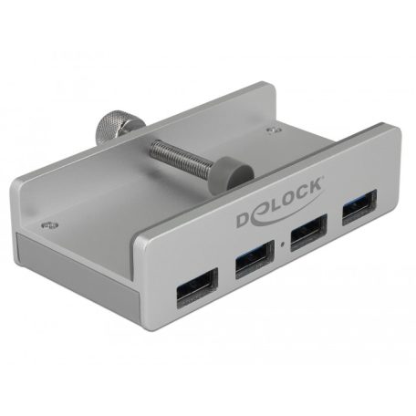 Delock Külso USB 3.0 hub 4 bemenettel záró csavarral