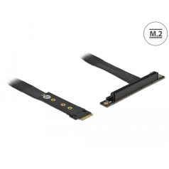   Delock M.2 kulcs M - PCIe x16 NVMe adapter hajlított 20 cm hosszú kábellel
