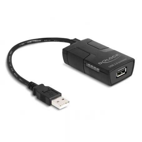 Delock Izolátor A-típusú USB 2.0 apa - anya adatvonalhoz kapcsolódó 5 kV izolációval