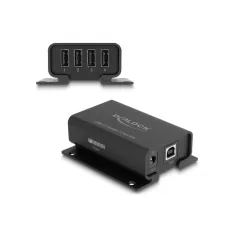   Delock 4 portos USB 2.0 izolátor hub 5 kV izolációval adatvonalakhoz