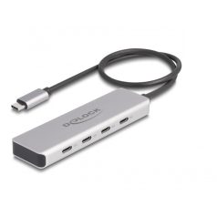   Delock USB 10 Gbps USB Type-C™ hub 4 x USB Type-C™ anya csatlakozóval és 35 cm hosszú csatlakozó kábellel