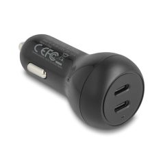  Delock autós töltő 2 x USB Type-C™ PD 3.0 40 W teljesítménnyel