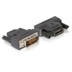 Delock adapter DVI-25tűs apa > HDMI anya