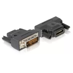 Delock adapter DVI-25tűs apa > HDMI anya