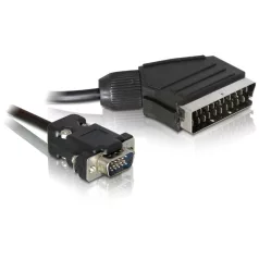 Delock SCART kimenet – VGA bemenet, video kábel (2 m)