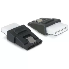   Delock Adapter Power 4tűs Molex female > SATA power 15tűs male rögzítővel