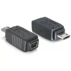 Delock Adapter USB micro-B apa -  mini USB 5pin anya