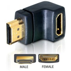 Delock adapter HDMI apa > HDMI anya 90 -kal lefelé